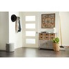 Wood Cabinet with Seagrass Drawers Brown - Olivia & May