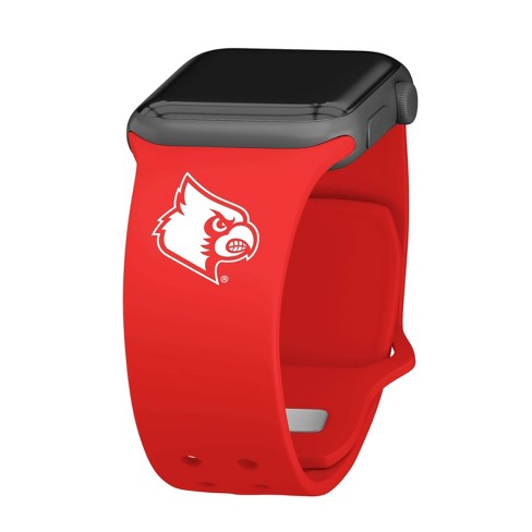 Ncaa Louisville Cardinals Silicone Apple Watch Band 42 44 45 49mm Target