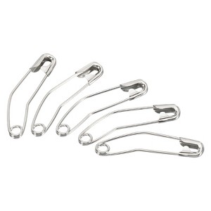 Unique Bargains Metal DIY Blankets Crafts Brooch Making Home Sewing Curved Safety Pins - 1 of 4