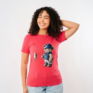 Simply Sage Market Teddy Bear Fisherman Short Sleeve Tee - 1 of 4