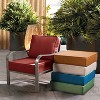 ARTPLAN Deep Seat Outdoor Cushion,Set 24"x24"x6" ,18x24" Bench Outdoor Chair Cushions, Polyester Fill Back for Patio Furniture ,Square - 3 of 4