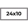 PosterPalooza | Panoramic Textured Grey Picture Frame - UV Acrylic, Foam Board Backing, Hanging Hardware - 2 of 4