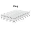 Kumasinova 12 Inch Hybrid Mattress with Gel Memory Foam for a Cool Sleep,Medium Firm Mattresses,White - 2 of 4