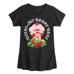 Girls' - Strawberry Shortcake - Doing My Berry Best-Toddler And Youth Girls Fitted Short Sleeve Graphic T-Shirt Fitted Short Sleeve Graphic T-Shirt - 1 of 4