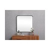 Elegant Lighting Soft corner metal square mirror 24x24 inch in Black - 4 of 4