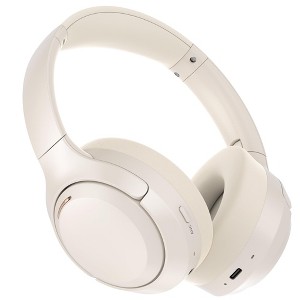 SUGIFT Over-Ear Bluetooth Headphones with Noise Cancellation, Beige - 1 of 4