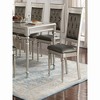 21"Luxury Silver Accent Tufted Upholstered Chairs - 3 of 4