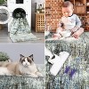 2'x6' Washable Soft Runner Rug, Abstract Design for Bedroom, Living Room, Kitchen, Non-Slip, Stain-Resistant, Low Pile, Blue Grey - 4 of 4