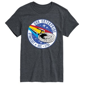 Men's - Star Trek - Enterprise Mission Patch Short Sleeve Graphic T-Shirt - 1 of 4