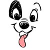 Boy's One Hundred and One Dalmatians Cartoon Sketch Patch Tongue Out T-Shirt - image 2 of 4