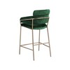 Meridian Furniture,Yara Green Velvet Counter Stool - 2 of 4