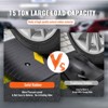 VEVOR Rubber Threshold Ramp, 2" Rise Threshold Ramp Doorway, Recycled Rubber Power Threshold Ramp Rated 33069 lbs Load Capacity - 4 of 4