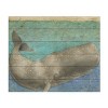 Trademark Fine Art -Megan Meagher 'Diving Whale Ii' Wood Slat Art - 2 of 4