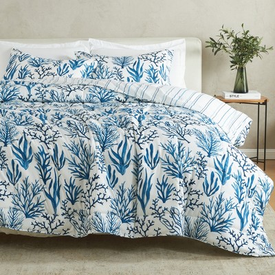 Printed Reversible Comforter and Sham Set - Great Bay Home