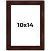 PosterPalooza | Photo Size Distressed Brown Picture Frame - UV Acrylic, Foam Board Backing, Hanging Hardware - 2 of 4