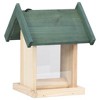 Munora - 4-Piece Firwood Bird Feeders Set - 7.5"W x 7.5"D x 9.8"H - Weather-Resistant Garden Bird Feeding Stations - 2 of 4