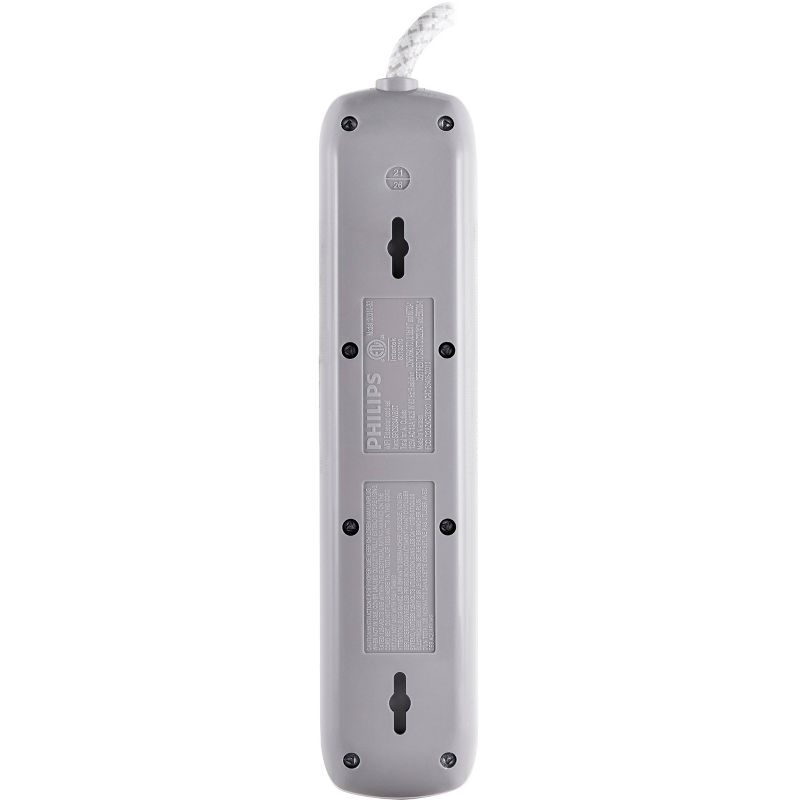 Philips 4&#39; Smart Plug 3-Outlet Extension Cord - White, 6 of 16