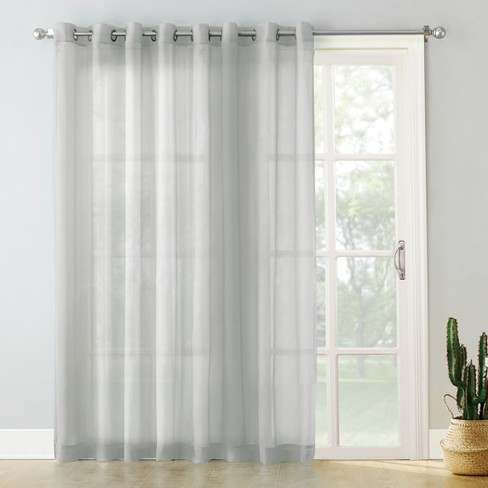 Emily Extra Wide Sheer Voile Sliding Door Patio Curtain Panel