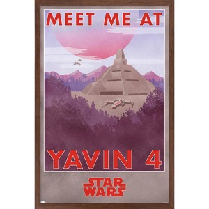 Trends International Star Wars: Yavin 4 - Meet Me At Yavin 4 Framed Wall Poster Prints - 1 of 4