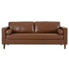 85" PU 3-Seater Sofa with 2 Throw Pillows - 3 of 4