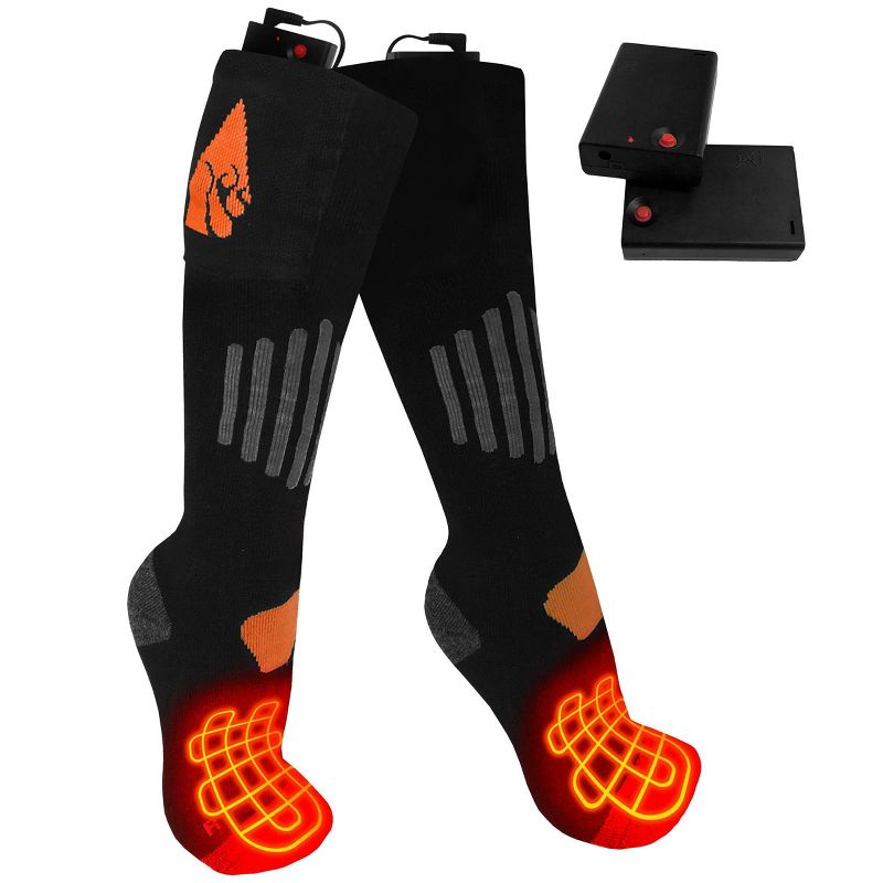 ActionHeat Wool AA Battery Heated Socks - Black XXL, 4 of 13