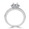 Pompeii3 1/3ct Diamond Engagement Ring Semi Mount 14K White Gold - 2 of 3