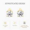 GILDED 1/5, 1/4, 1/3, 3/8, 1/2, 3/4, 1 Carat Total Weight Lab-Grown Diamond Stud Earrings in 10KT White or Yellow Gold - 2 of 4