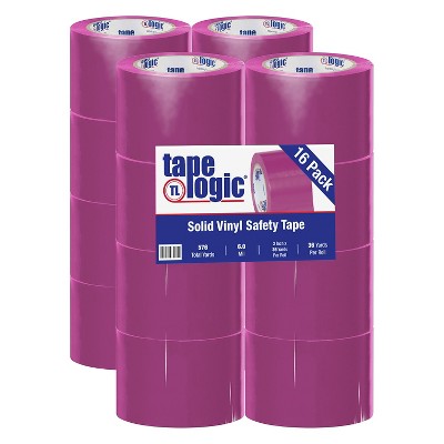 Tape Logic Solid Vinyl Safety Tape 6.0 Mil 3" x 36 yds. Purple 16/Case T9336P
