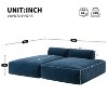 90'' Oversized Modular Sectional Sofa in Beige, 2PC Free Combination, Fully Compressed No-Assembly Foam Couch, Elderly-Friendly, Modern Style - 2 of 4