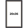 PosterPalooza | Embellished Black Picture Frame - UV Acrylic, Foam Board Backing, Hanging Hardware - 2 of 4