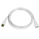 Monoprice USB 2.0 Extension Cable - 6 Feet - White | USB Type-A Male to USB Type-A Female
