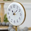 VIP Metal 11 in. White Pedestal Table Clock - 4 of 4