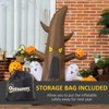 SEVOBAL Party Decorations and Accessories Halloween 5'Inflatable Ghost Tree with Pumpkins Long-lasting Yard Garden Holiday, Brown, 47.3"*31.5"*59" - 4 of 4