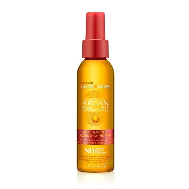 Creme of Nature Argan Oil Anti-Humidity Gloss & Shine Mist Hair Glosses - 4oz, 1 of 8