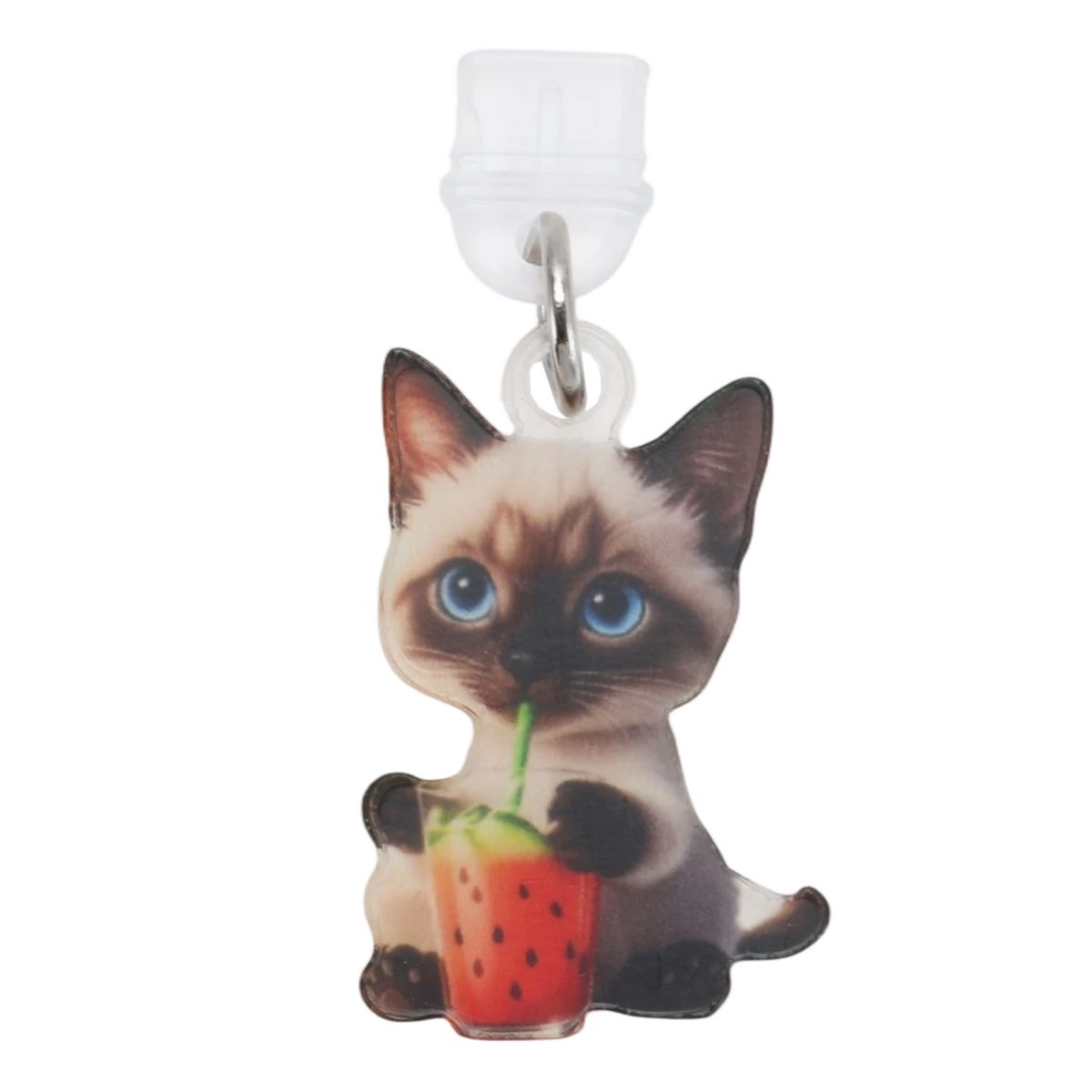 Unique Bargains Cat Pendants Dust Plug Charm for Type-C Black Beige Brown 2 Pcs - thumbnail 4