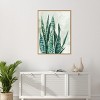 Amanti Art Reaching Snake Plant by PI Studio Framed Canvas Wall Art - 4 of 4