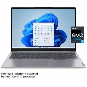Lenovo ThinkBook 16 16" Touchscreen Notebook Intel Core i7-1355U 16GB RAM 512GB SSD Arctic Grey - 1920 x 1200 WUXGA Display - 1 of 4