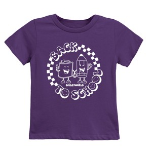 The Juniper Shop SmileyWorld Back To School Checkered Circle  Youth Short Sleeve Tee - 1 of 4
