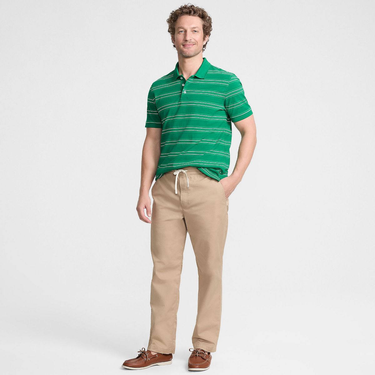 Lands' End Men's Short Sleeve Comfort-First Mesh Polo Shirt - thumbnail 7