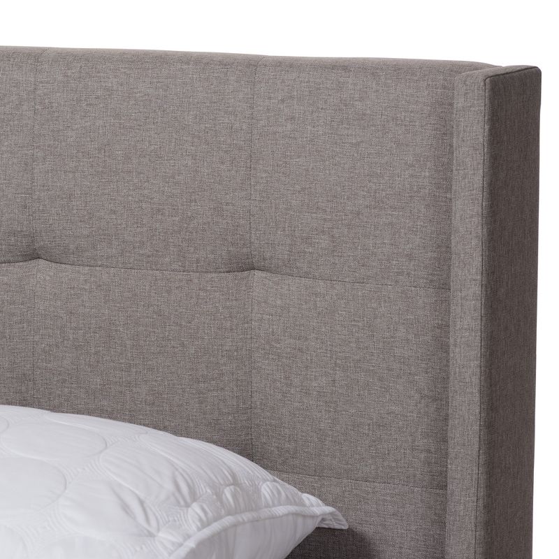 Lisette Fabric Upholstered Bed - Baxton Studio, 5 of 10