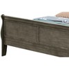 Passion Furniture Louis Philippe King Sleigh Wood Bed with High Footboard - 2 of 4