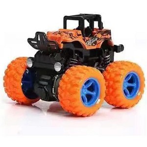 Monster Truck Toys Friction Powered Toy Cars Push and Go Vehicles for Kids Christmas Birthday Party Gift for Boys Girls Aged 3-5 Orange - 1 of 4