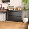 AOBABO 2 Drawer Wide Lateral File Cabinet with Lock, Suitable for Home Office School Hanging Files Letter/Legal/F4/A4 Size,Required-Assembly - 4 of 4