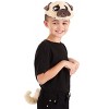 HalloweenCostumes.com One Size Fits Most   Pug Plush Headband & Tail Costume Kit, Brown/Brown - 2 of 4