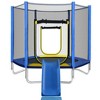 7FT Toddler Trampoline For Kids, Easy Assembly Outdoor Round Recreational Trampoline With Safety Enclosure Net, Slide - 2 of 4