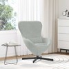 vidaXL Egg Chair Light Grey 63 x 73 x 90 cm Velvet - 2 of 4