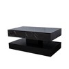 16.93IN High LED Coffee Table,Modern Coffee Table for Living Room,Living Room Tables,Large Living Room Furniture,LED Lights - 4 of 4