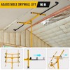 16 Ft Drywall Lift, 150LBS Capacity Rolling Drywall Rolling Lifter, Heavy Duty Sheetrock Hoist with Telescopic Arm for Home & Commercial Use - 4 of 4