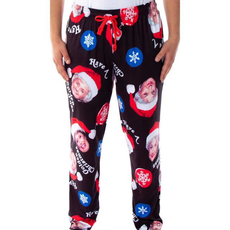 Golden Girls Women's 4 Character Santa Hat Sleep Lounge Pajama Pants, 3 of 4