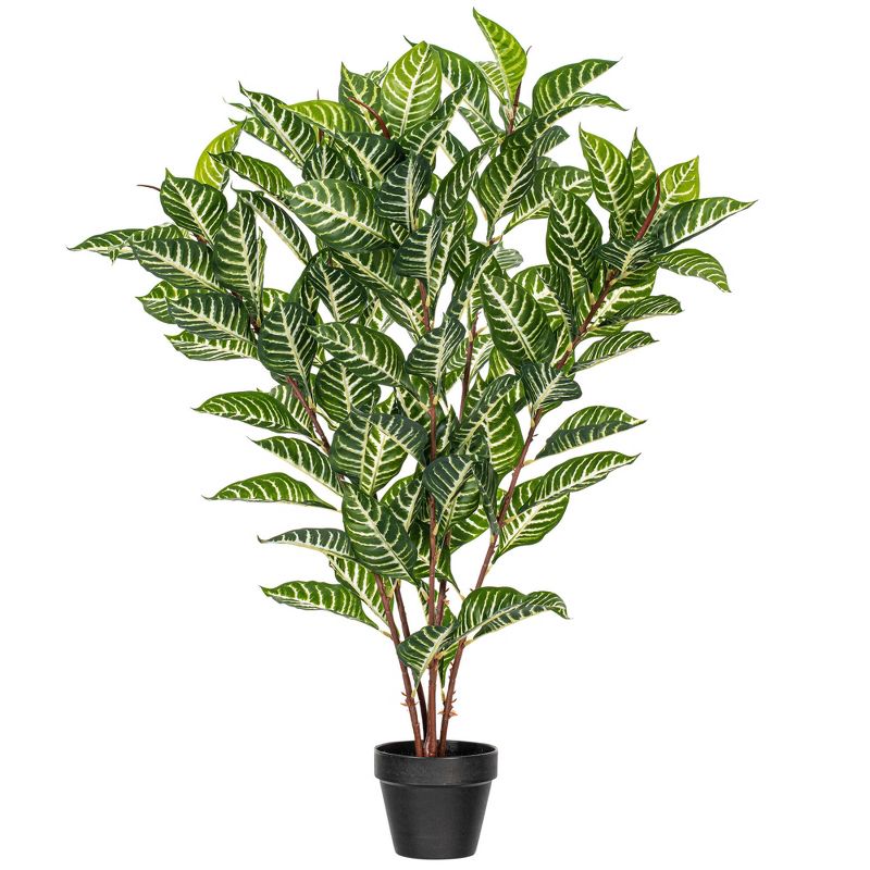 Vickerman 35" Artificial Green Real Touch Zebra Plant., 1 of 7